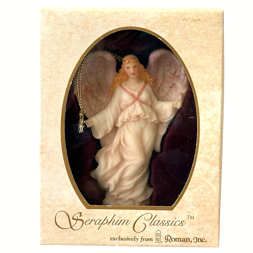 Vintage Roman Seraphim Classics Angel Ornament Priscilla Benevolent Guide 1995